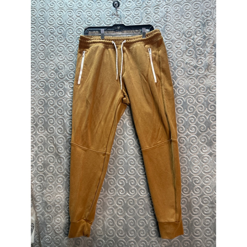 American Eagle Mens Jogger Pants Brown AE Logo Zip Pockets‎ Size Medium